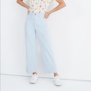 Madewell Slim Emmett Wide Leg Jeans in Speckle